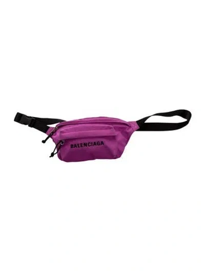 Pre-owned Balenciaga Nylon Belt Bag In Purple