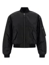 Balenciaga Nylon Bomber Jacket In Black
