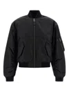 Balenciaga Padded Bomber Jacket Side Pockets In Black