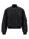 Balenciaga Padded Bomber Jacket Side Pockets In Black