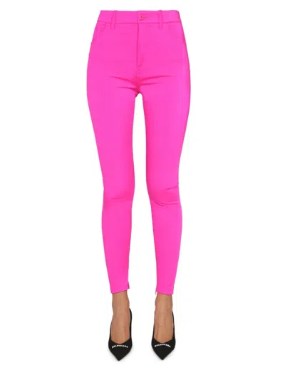 Balenciaga Pink Tapered Flat Front Pants