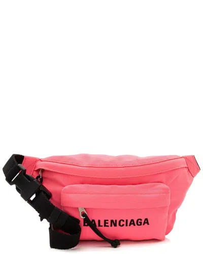 Balenciaga Nylon Logo Wheel Belt Bag (authentic Pre-loved)