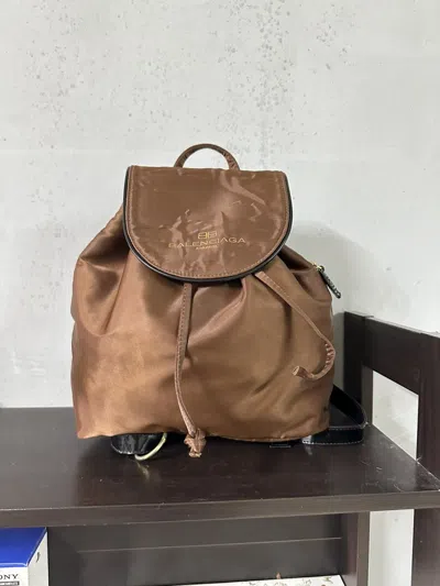 Pre-owned Balenciaga Nylon Mini Crossbody Backpack
