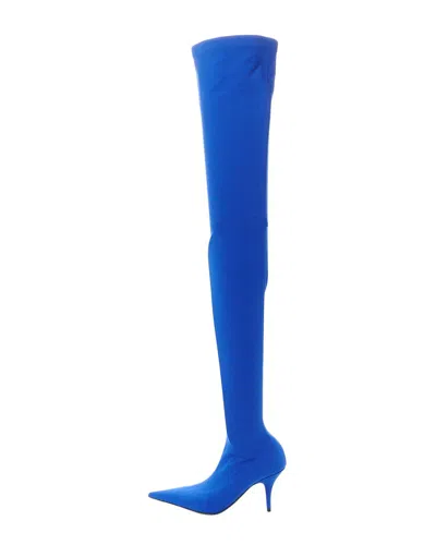 Balenciaga Nylon Pointed Toe Knife 110 Thigh-high Boots