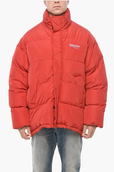 BALENCIAGA Nylon Puffer Jacket with Extractable Hood