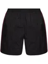 Balenciaga Rainbow Logo Elastic Waist Mesh Swim Shorts