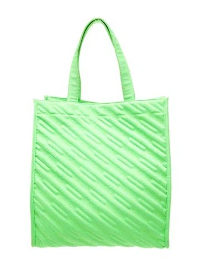 Pre-owned Balenciaga Nylon Tote In Green