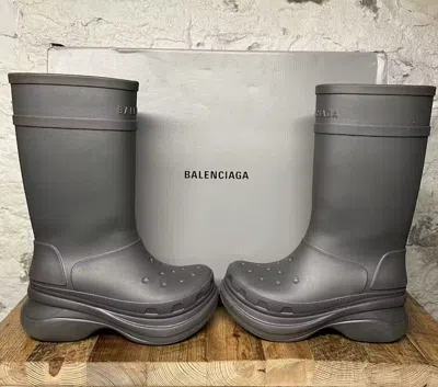 Pre-owned Balenciaga O1in1g0224 Boots In Grey