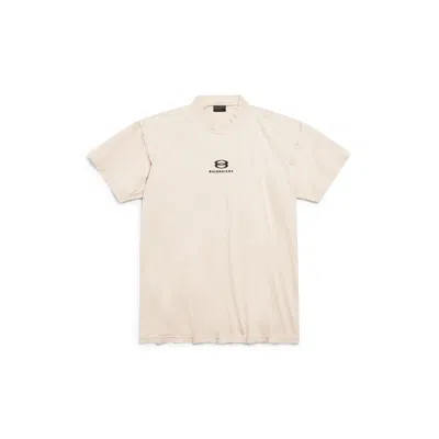 Pre-owned Balenciaga O1in1g1123 Unity Sports T-shirt In White