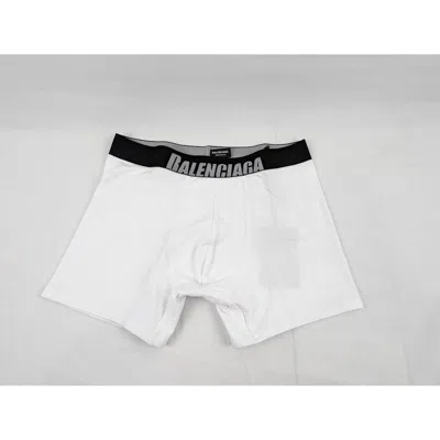 Pre-owned Balenciaga O1rshd1 Q:2 / Boxer Briefs In White