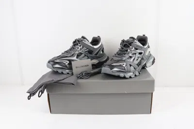 Pre-owned Balenciaga O1rshd10124 Track 2 Open Sneaker In Grey/black