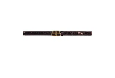 Pre-owned Balenciaga O1s1rm0323 Belts In Black