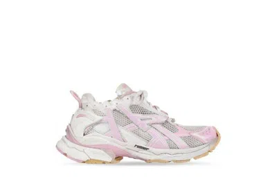 Pre-owned Balenciaga O1s1rm0723 Sneakers In White & Pink In White/pink