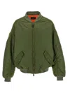 Balenciaga Off Shoulder Casual Jackets, Parka Green