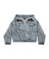 Balenciaga Blue Single-breasted Denim Jacket In Blue