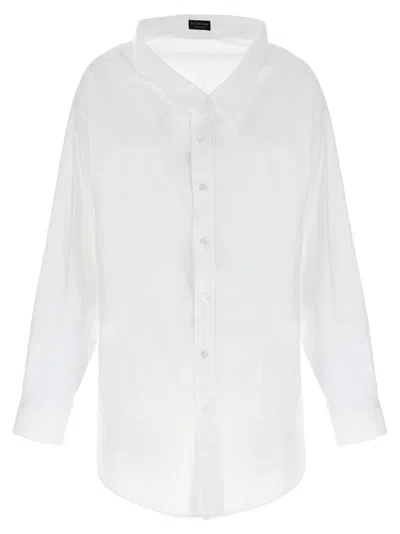 Balenciaga Off-shoulder Shirt Shirt And Blouse White