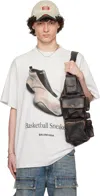 Balenciaga Basketball Sneaker Print Oversized T-shirt In White