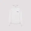Balenciaga Off White Cotton Large Fit Hoodie In Off White
