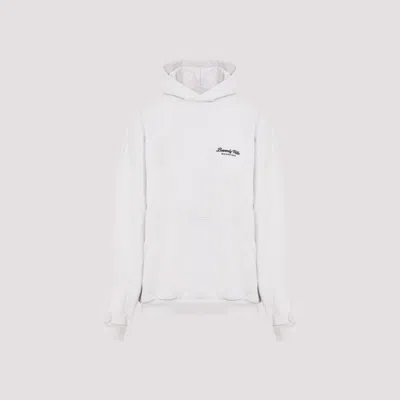 Balenciaga Off White Cotton Large Fit Hoodie
