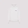 Balenciaga Off White Cotton Large Fit Hoodie In White