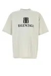 Balenciaga Bb Logo Oversized Distressed T-shirt In Multi