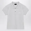 Balenciaga Cotton Pique Polo Shirt With Sport Icon Logo In Gray
