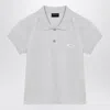 Balenciaga Cotton Pique Polo Shirt With Sport Icon Logo In White