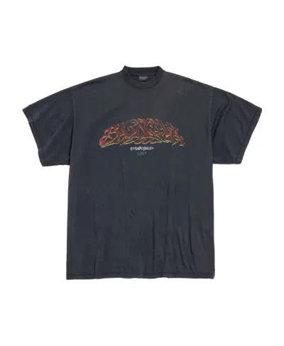Balenciaga Offshore Oversized T-shirt In Black