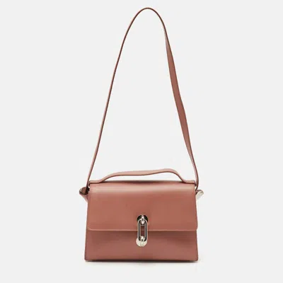 Pre-owned Balenciaga Old Rose Leather Trapeze Million Top Handle Bag In Pink