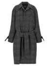 Balenciaga One Layer Coat In Grey