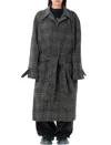 Balenciaga One Layer Raglan Coat In Gray
