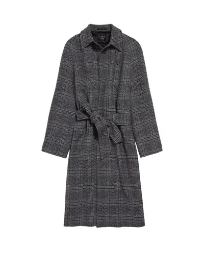 BALENCIAGA ONE LAYER RAGLAN WOOL COAT