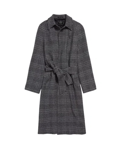 BALENCIAGA ONE LAYER RAGLAN WOOL COAT