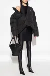 Balenciaga Black 3b Sports Icon Puffer Jacket In Black
