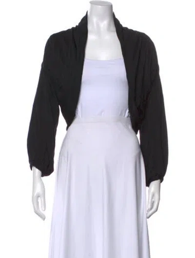 Pre-owned Balenciaga Open Front Sweater In Black