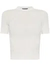 Balenciaga Women Open-knit Wool Top In White