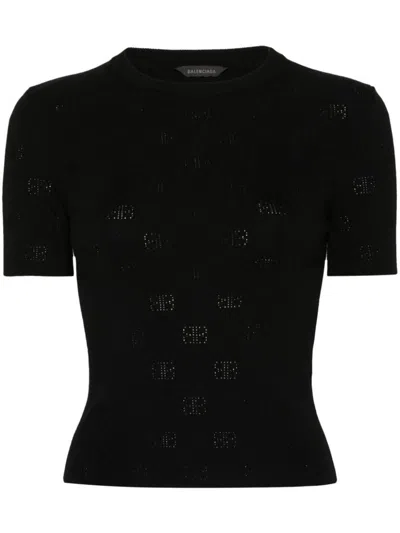 BALENCIAGA BALENCIAGA OPEN-KNIT WOOL TOP