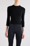 Balenciaga Black Sweater With All-over Bb Motif In Open Knit Wool Woman In Black