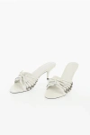 Balenciaga Open Toe Cagole Mules With Lace-up Design 6cm In White