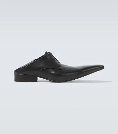 Balenciaga Men Opera Derby Lace-up Shoes In Black
