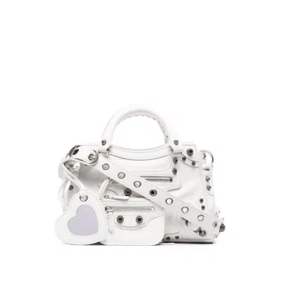 Balenciaga Optic White Ladies Neo Cagole Xs Tote Bag