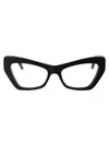 Balenciaga Bb0363o Glasses In 001 Black Black Transparent