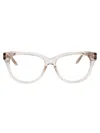 Balenciaga Ivory-ivory-transparent Recycled Acetate Glasses In Metallic