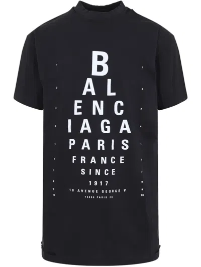 Balenciaga Extra Large Short-sleeved T-shirt In Black