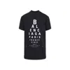 Balenciaga Optical Artwork Oversized T-shirt In Black