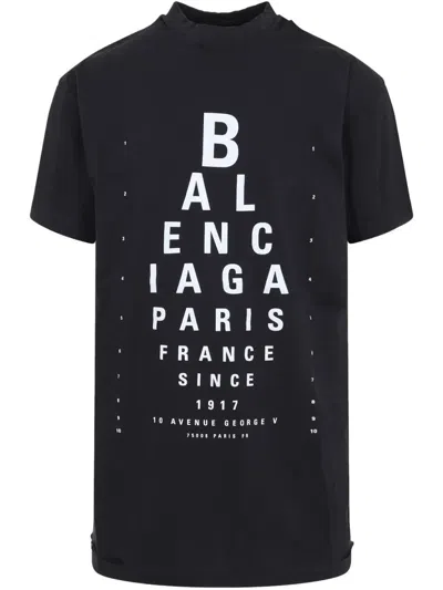 Balenciaga Extra Large Short-sleeved T-shirt In Black