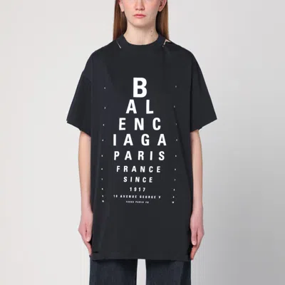Balenciaga Extra Large Short-sleeved T-shirt In Black