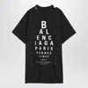 Balenciaga High Neck Black Tee With Contrasting Text In Black