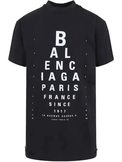 Balenciaga Extra Large Short-sleeved T-shirt In Black
