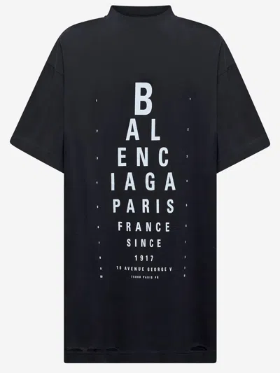 Balenciaga Extra Large Short-sleeved T-shirt In Black